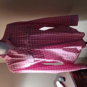 Banana republic plaid blouse